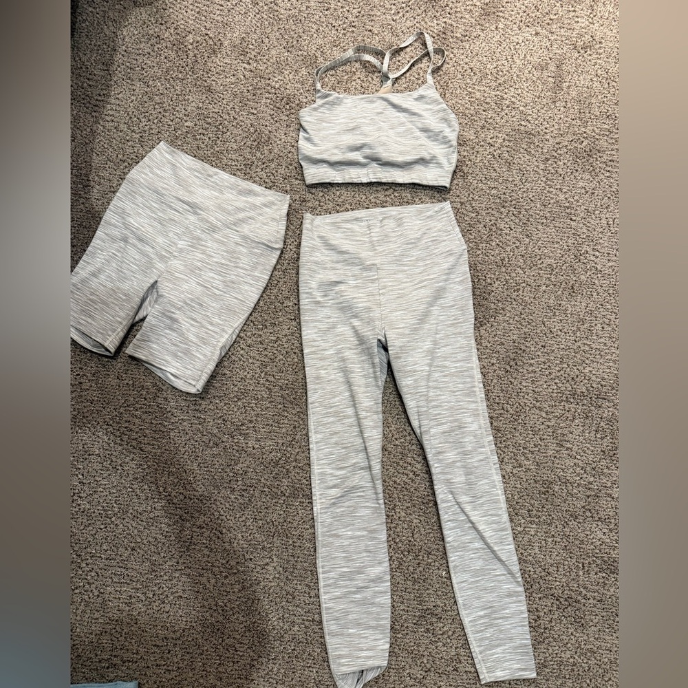 Outdoor Voices Striped Activewear Set